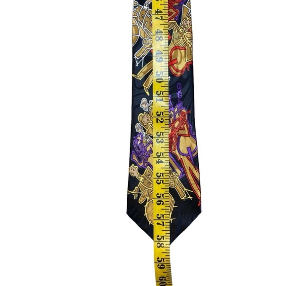 Vintage Enigma Swanky Jazz Band‎ Musical Instruments Players Necktie Men's Tie - Picture 8 of 9